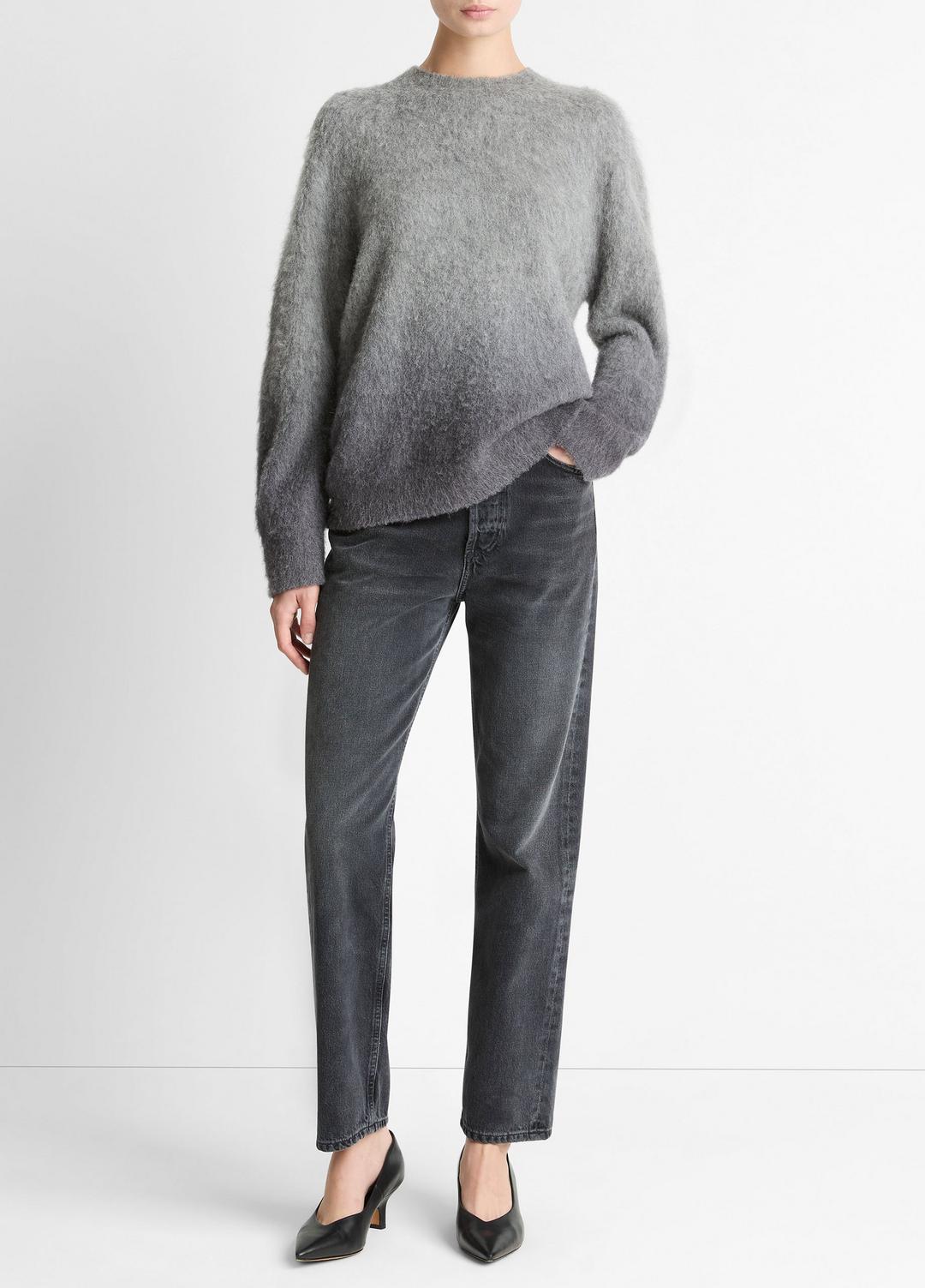 VINCE Signature - Ombré Alpaca & Wool-Blend Sweater in Crew Neck