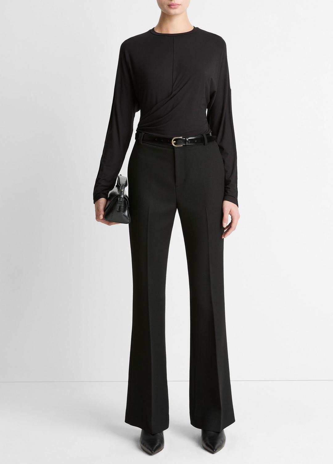 VINCE Discount - Fixed-Drape Long-Sleeve T-Shirt in Long Sleeve