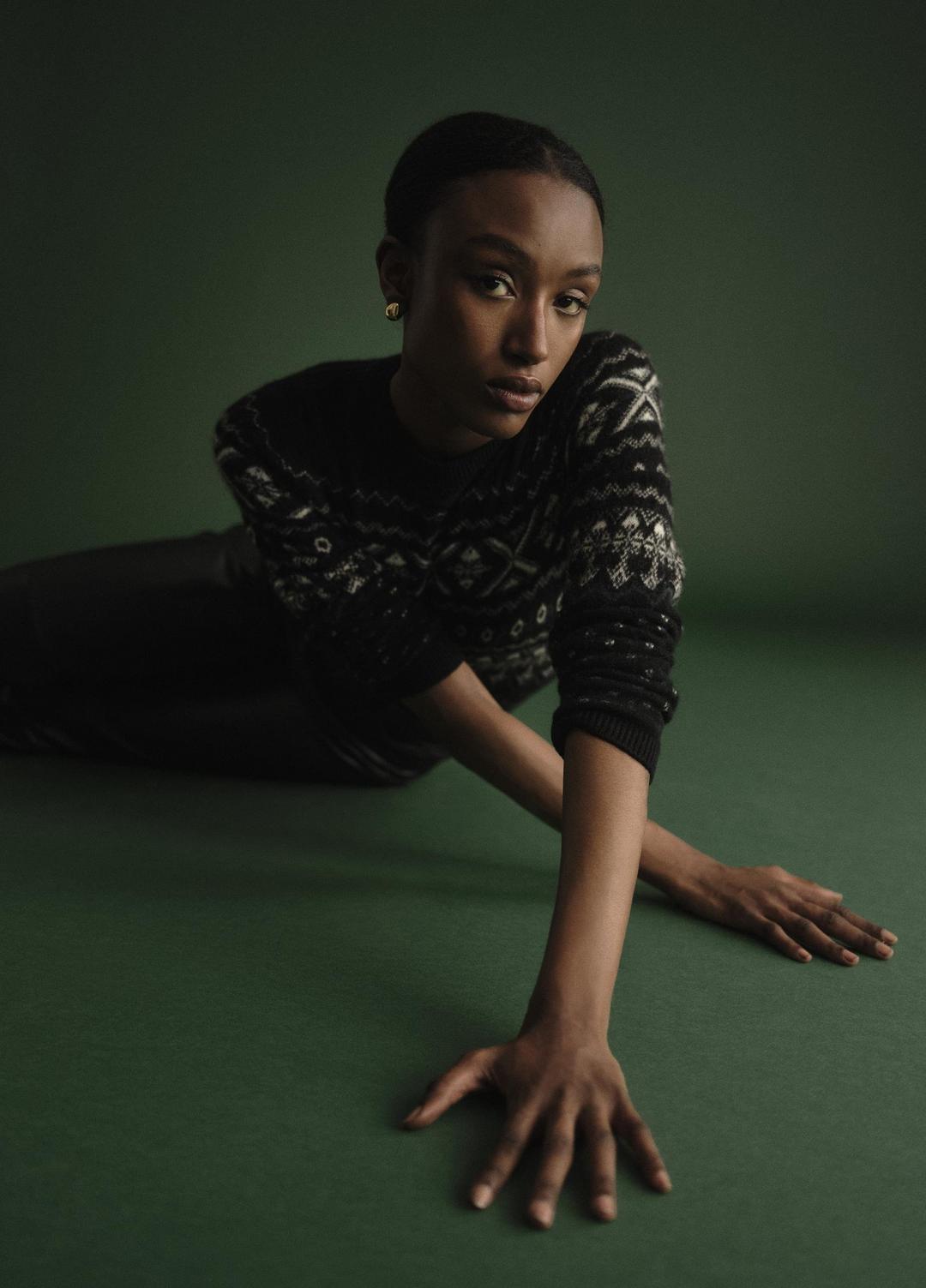 VINCE Quality - Fair Isle Plush Cashmere Sweater in Crew Neck