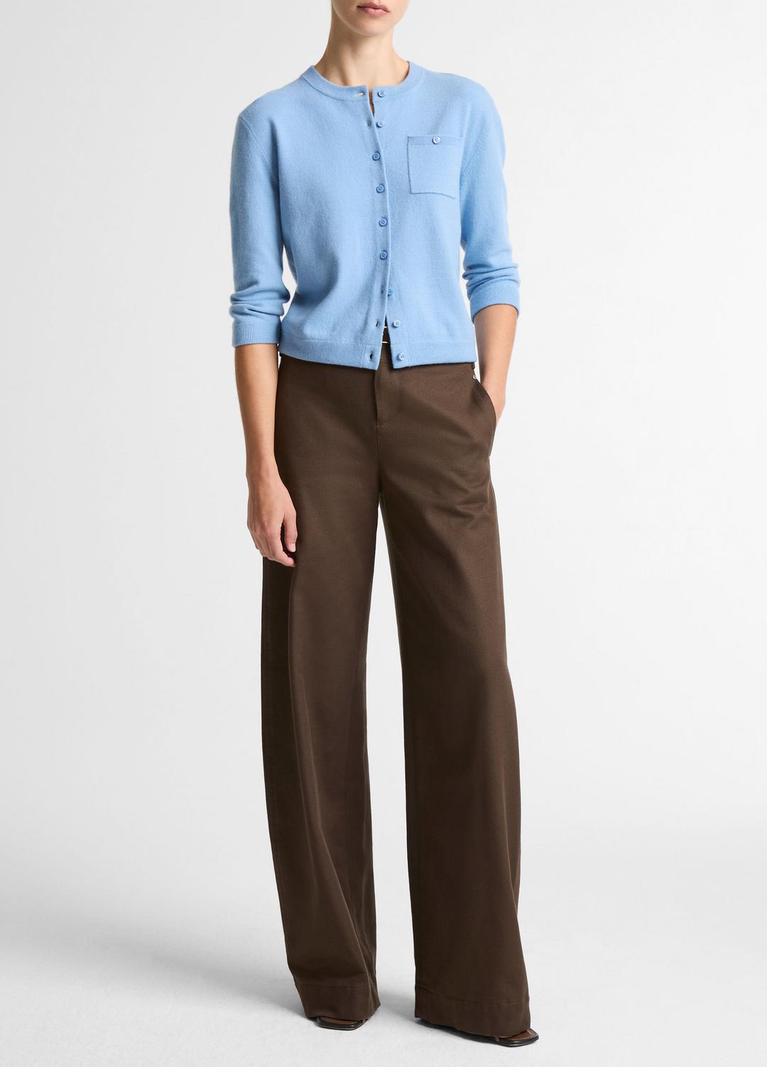 VINCE Quality - Wool & Cashmere-Blend Pocket Cardigan in Cardigans