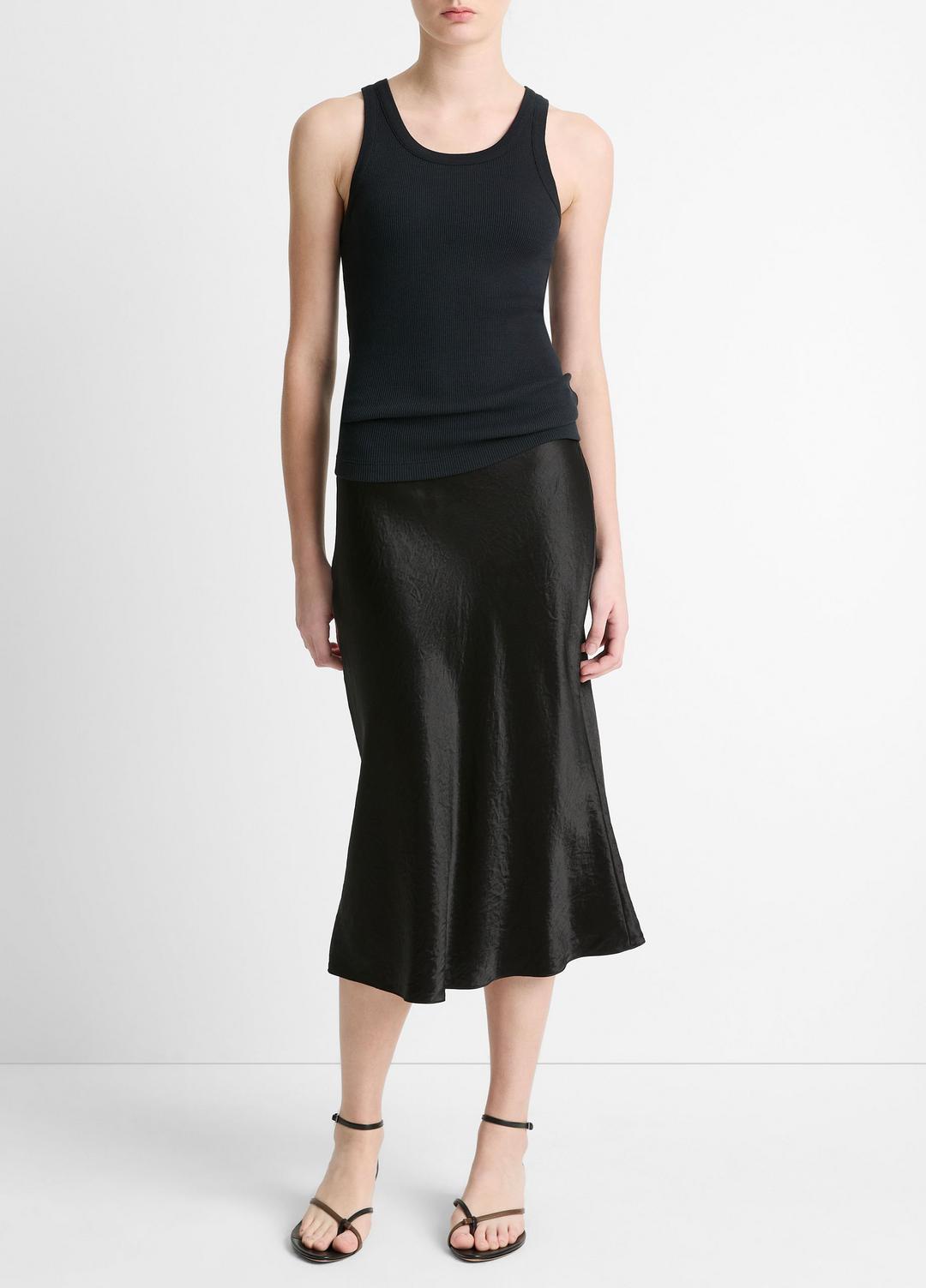 VINCE Exclusive - Ribbed Scoop-Neck Tank in Tank Tops