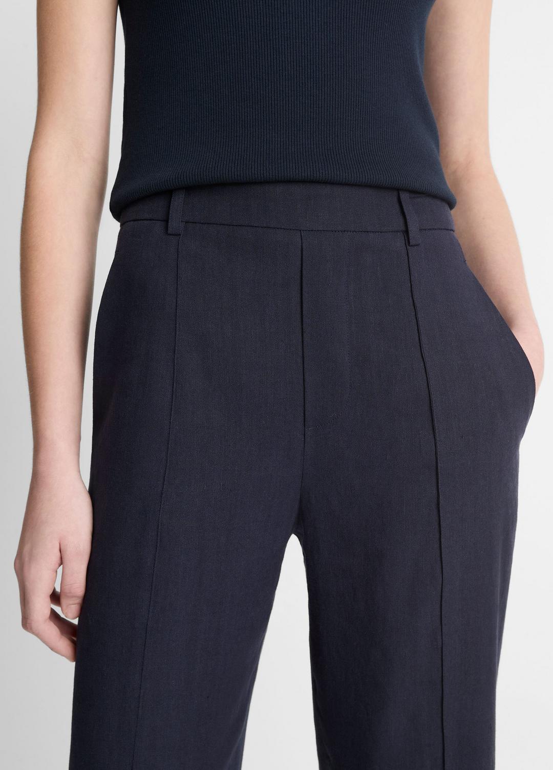 VINCE Best Seller - Grace Mid-Rise Linen-Blend Pull-On Pant in Trousers