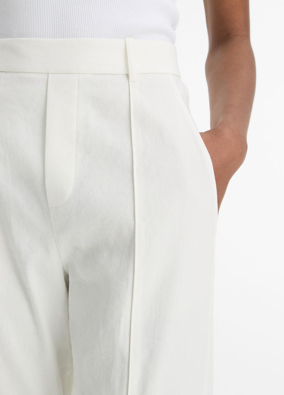 VINCE Great Value - Grace Mid-Rise Linen-Blend Pull-On Pant in Trousers
