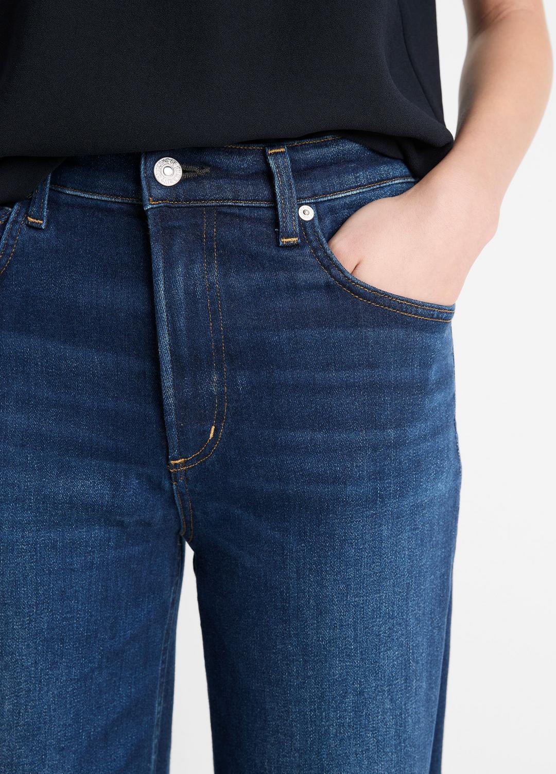 VINCE New - Citizens of Humanity Lyra Wide-Leg Crop Clean-Hem Jean in Denim