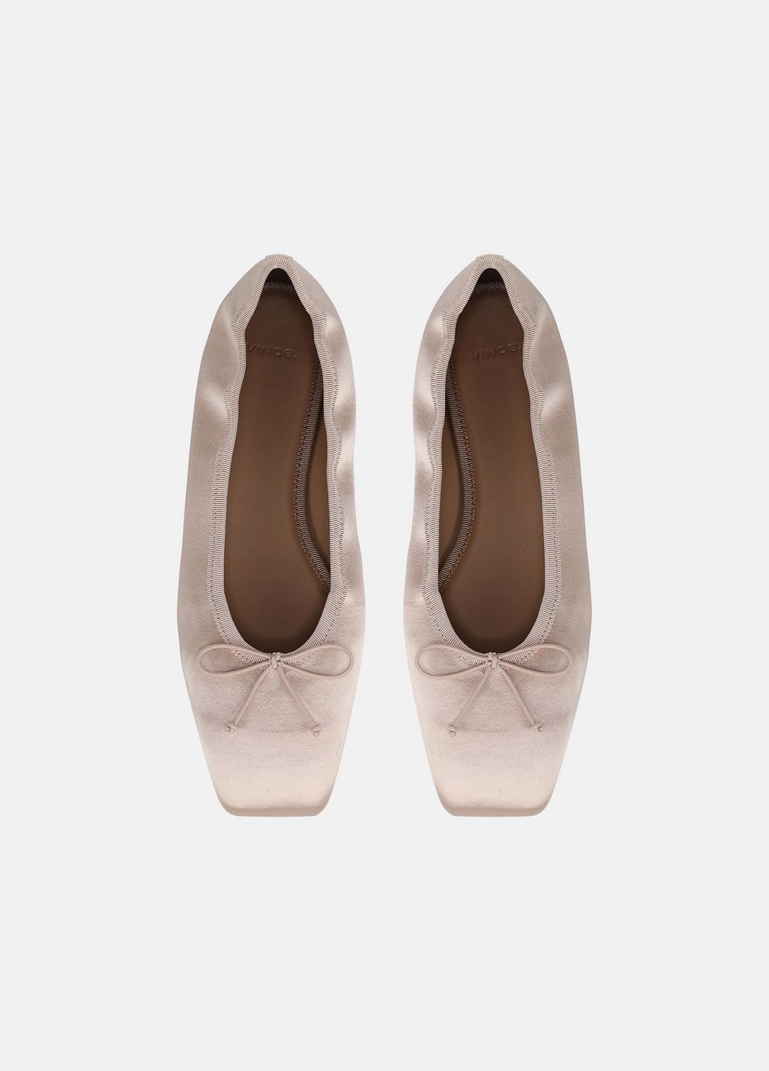 VINCE Recommended - Darla Satin Ballet Flat in Loafers & Flats