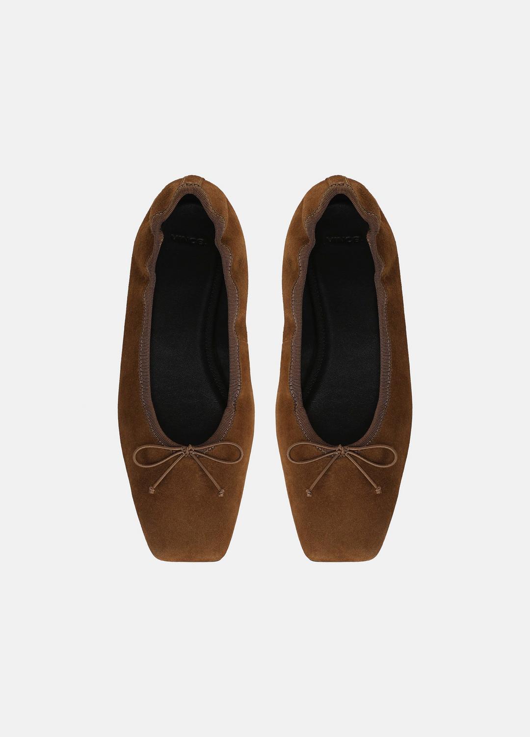 VINCE Recommended - Darla Suede Ballet Flat in Loafers & Flats