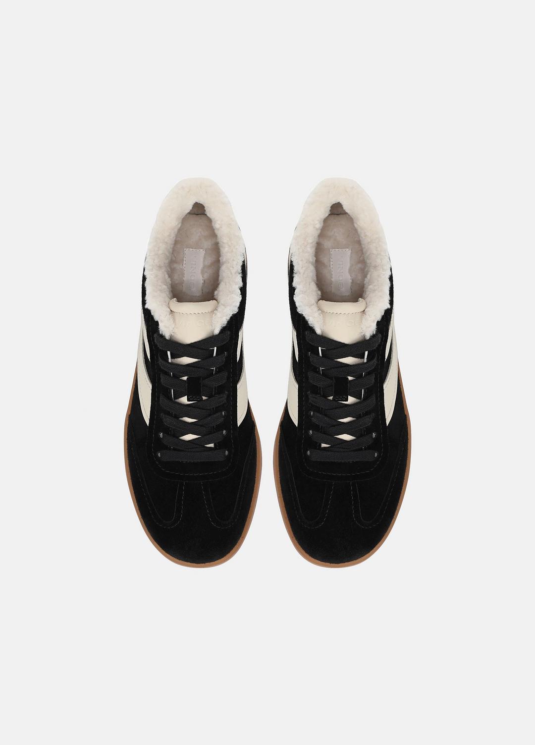 VINCE Popular - Oasis Suede & Shearling Sneaker in Sneakers