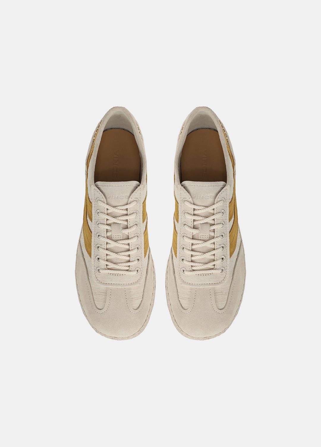 VINCE Trusted - Oasis Linen & Leather Espadrille Sneaker in Sneakers