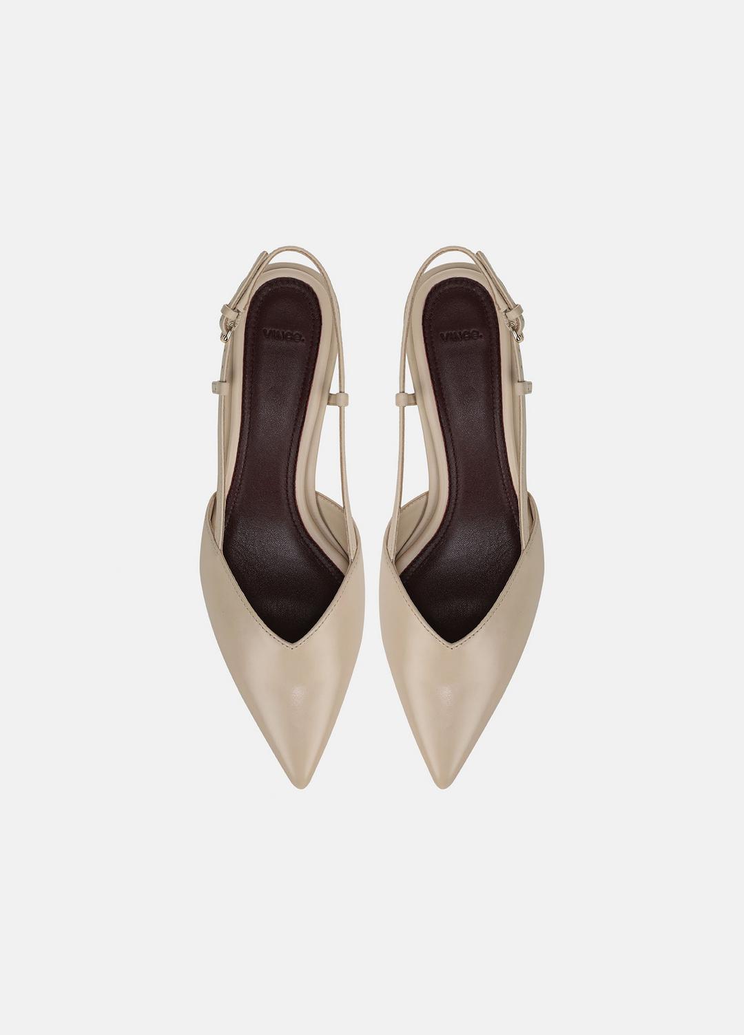 VINCE Hot Sale - Levvy Leather Slingback Heel in Heels