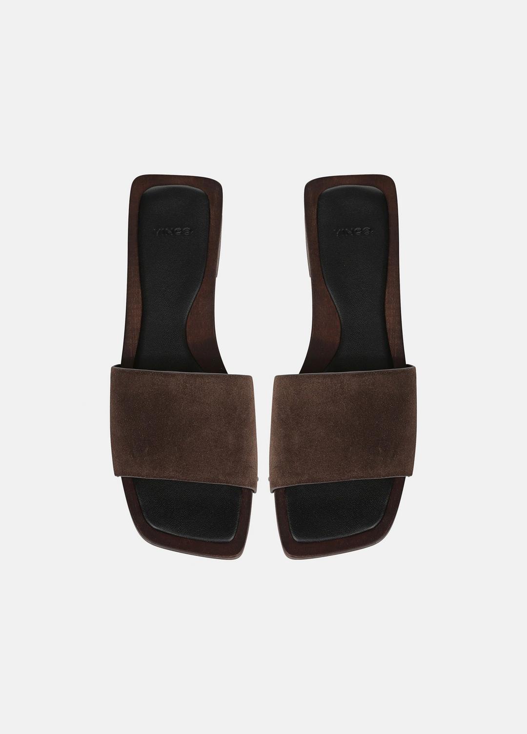 VINCE Top Pick - Barbara Leather Slide Sandal in Sandals