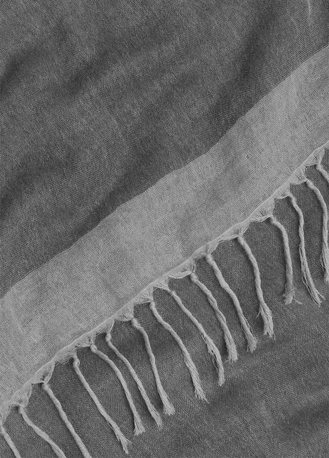 VINCE Great Value - Border-Stripe Cotton Scarf in Scarves & Hats