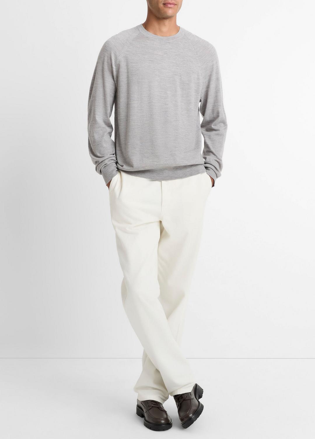VINCE Value - Featherweight Wool-Cashmere Crew Neck Sweater in Crew Neck