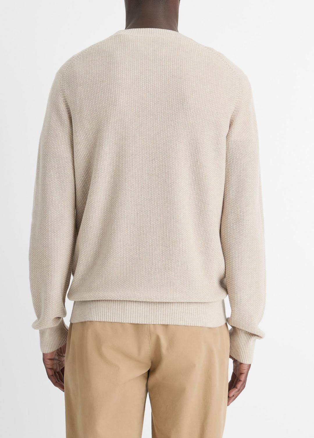 VINCE Trusted - Geo-Jacquard Wool-Blend Crew Neck Sweater in Crew Neck