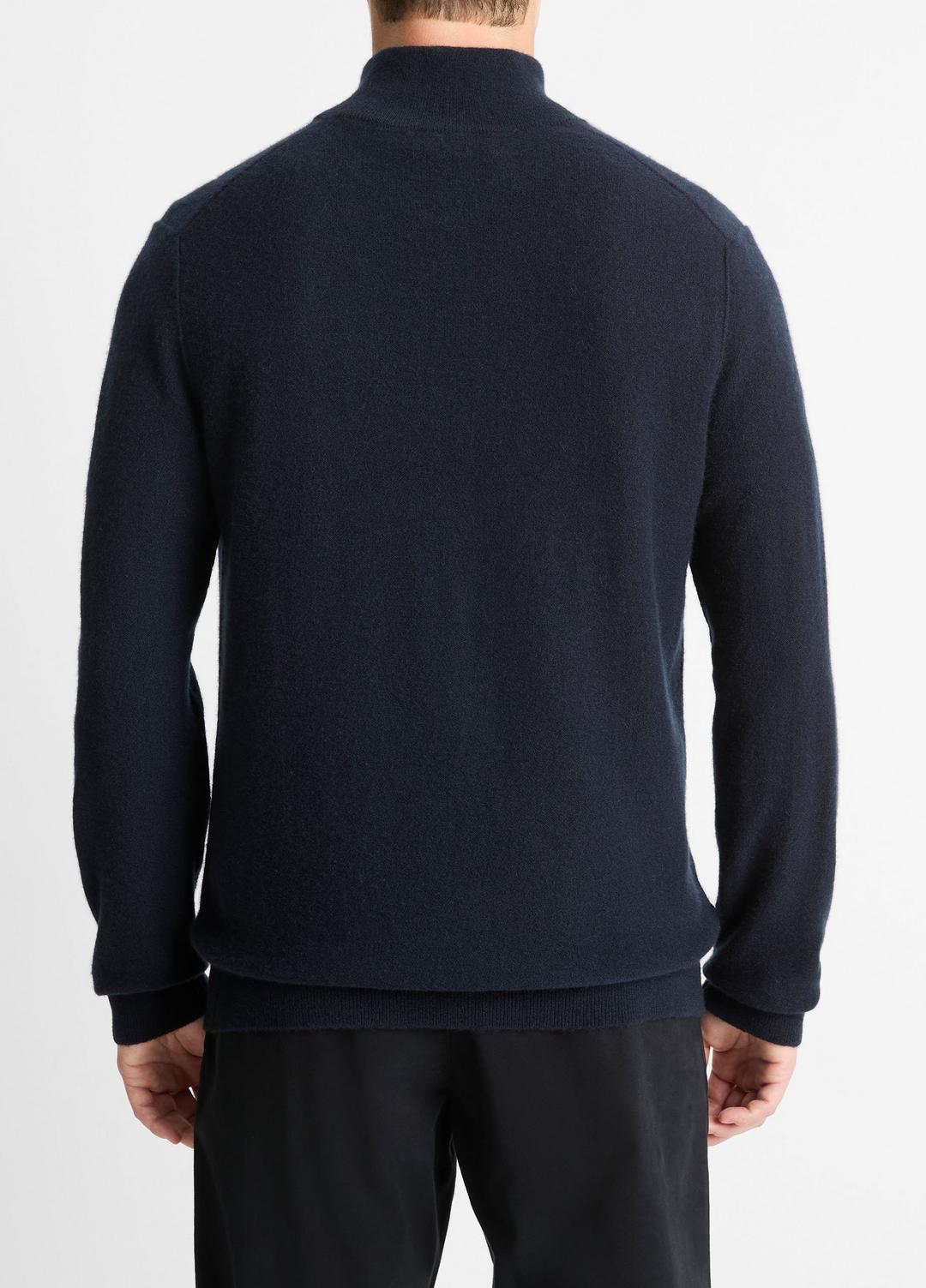 VINCE Classic - Plush Cashmere Quarter-Zip Sweater in Quarter Zip