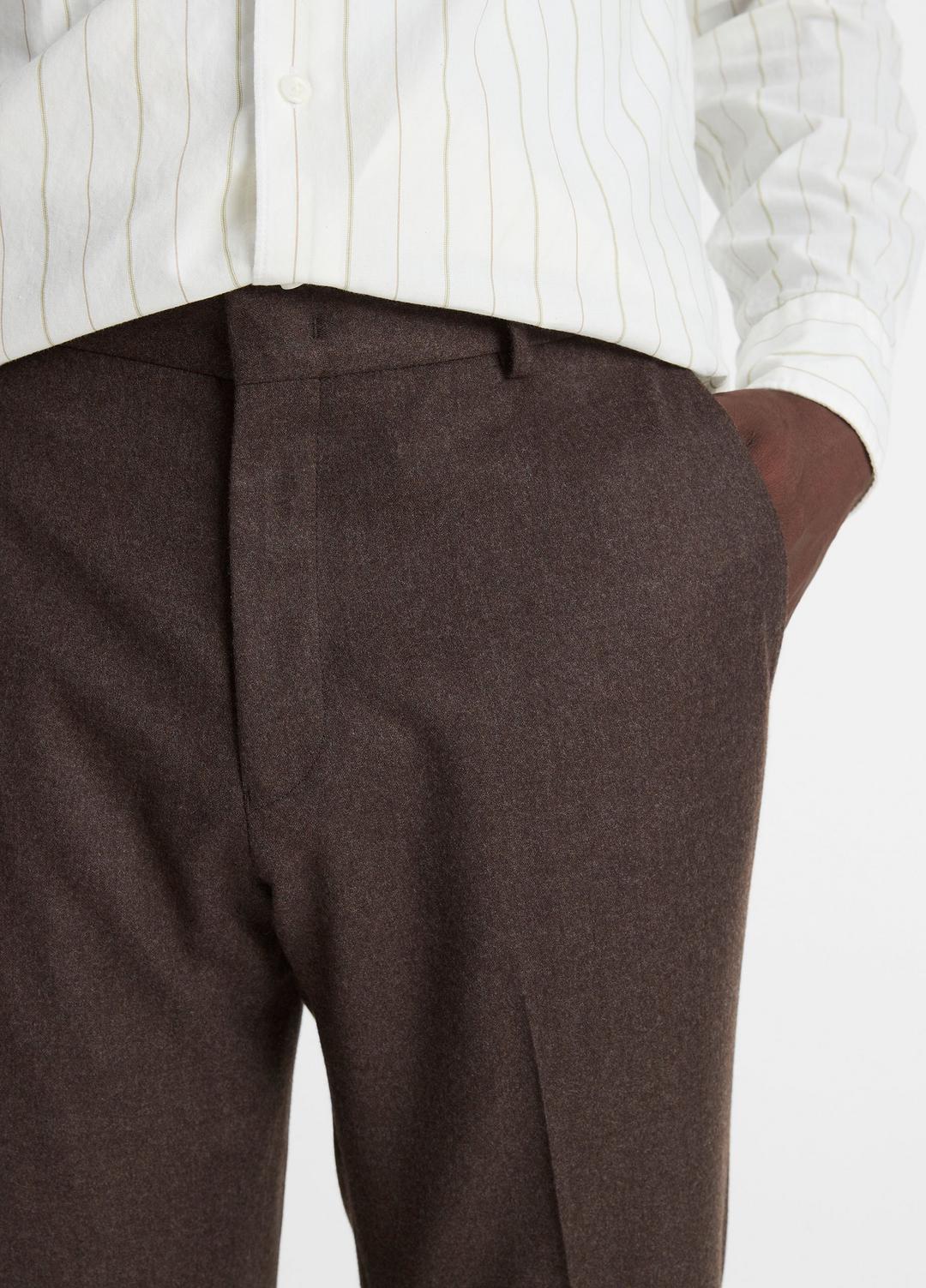 VINCE Trusted - Wool-Silk Classic Pant in Trousers