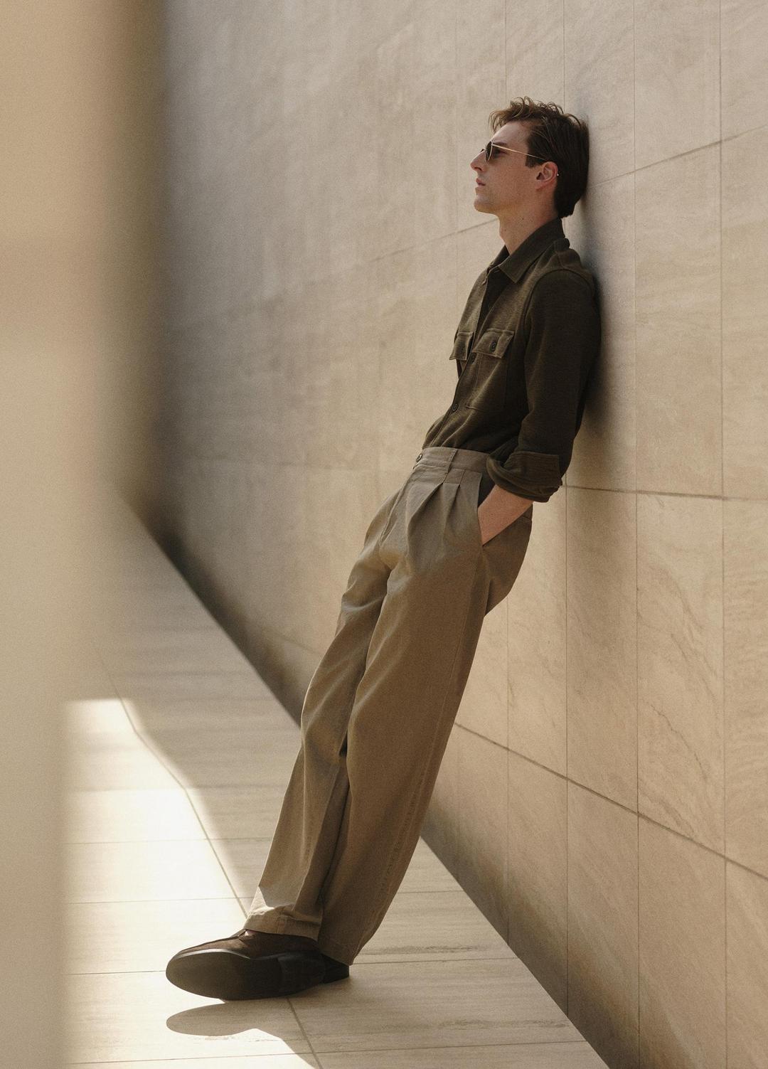 VINCE Featured - Double-Slub Cotton-Blend Shirt Jacket in Jackets