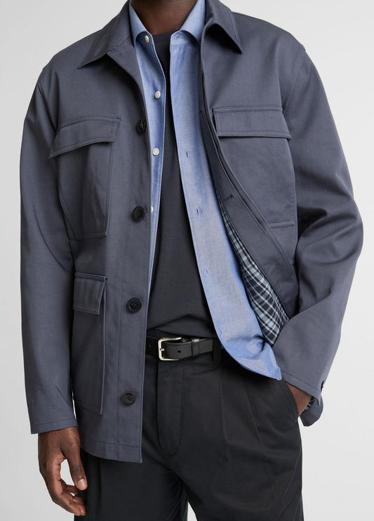 VINCE Customer Favorite - Brushed Cotton Twill Chore Coat in Coats