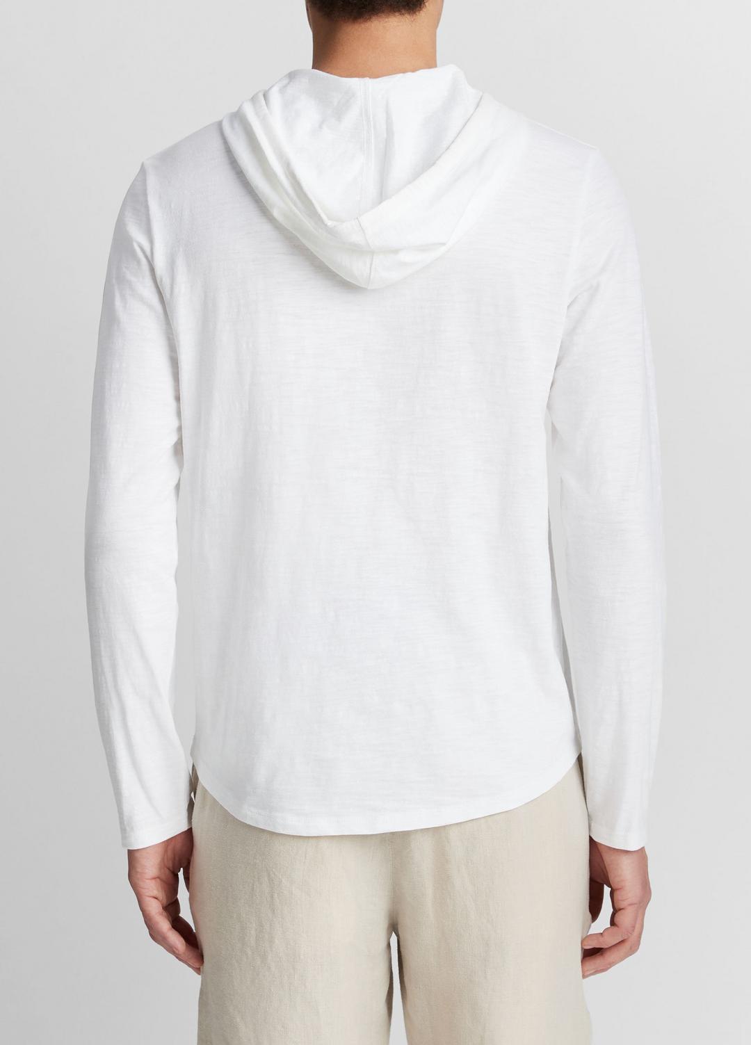 VINCE Everyday - Textured Cotton Hoodie in Sweatshirts & Hoodies
