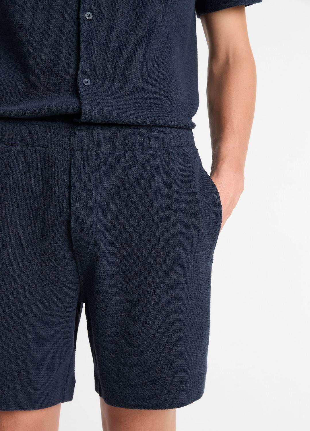 VINCE Classic - Cotton Bouclé Pull-On Short in Shorts