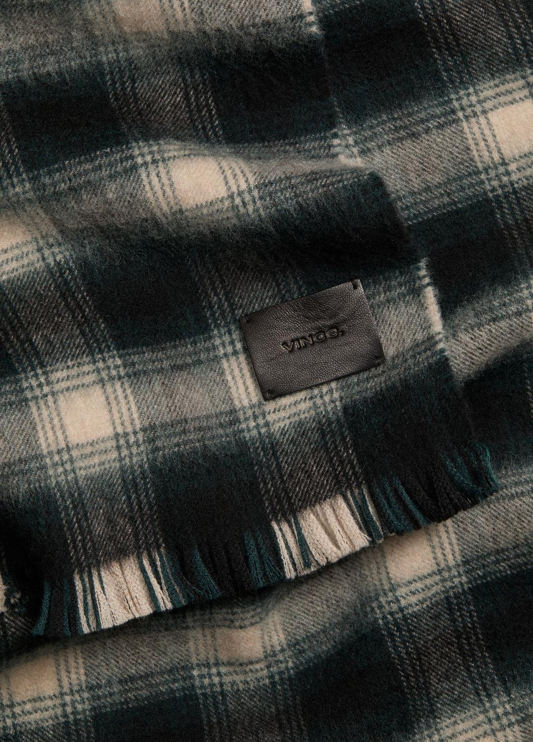 VINCE Everyday - Brushed Plaid Wool Scarf in Scarves & Hats