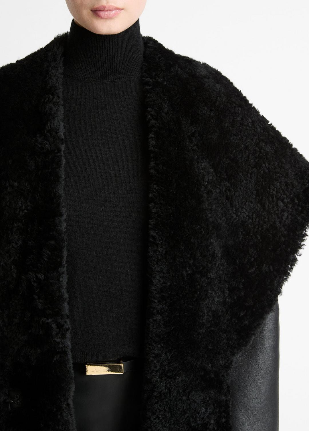 VINCE Popular - Shearling Hooded Jacket in Jackets