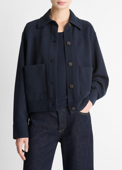 VINCE Value - Double-Face Cropped Jacket in Jackets