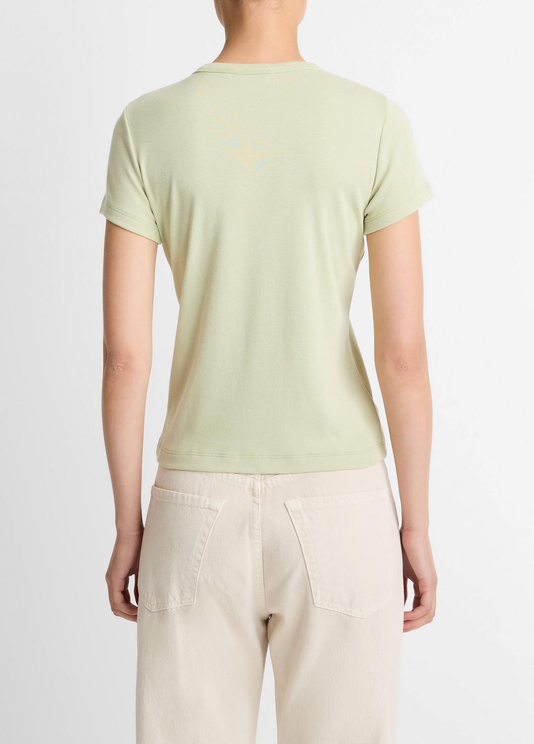 VINCE Essential - Pima Cotton-Blend '90s Shrunken T-Shirt in Short Sleeve
