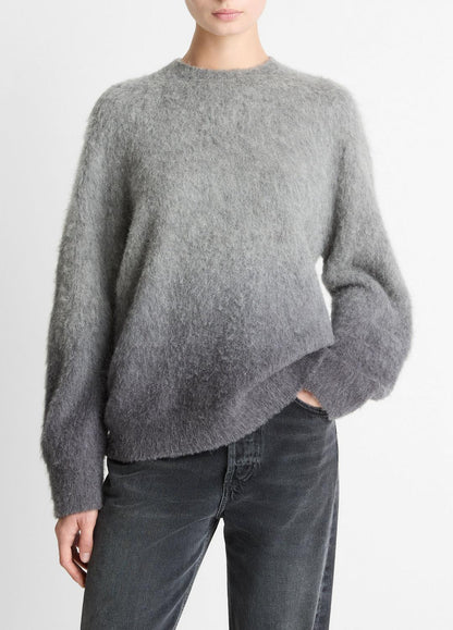 VINCE Signature - Ombré Alpaca & Wool-Blend Sweater in Crew Neck