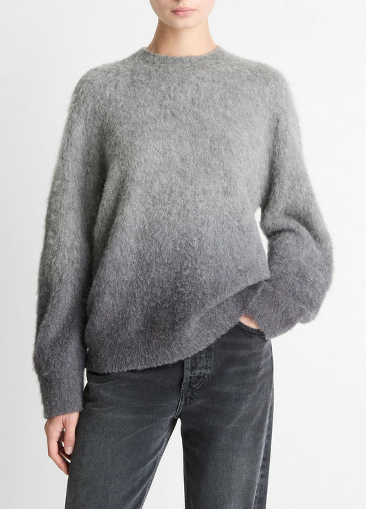 VINCE Signature - Ombré Alpaca & Wool-Blend Sweater in Crew Neck