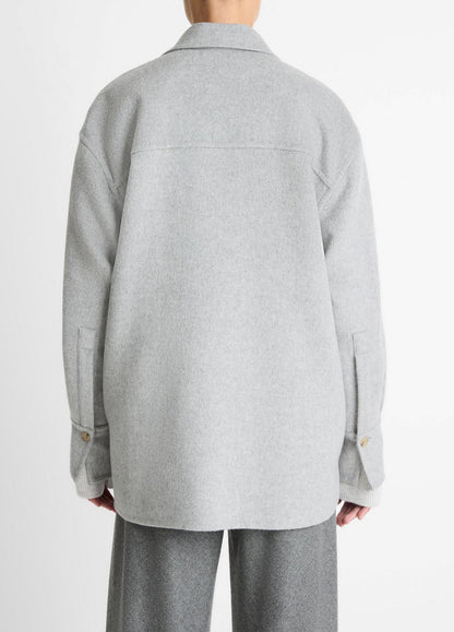 VINCE Quality - Double-Face Wool & Cashmere-Blend Shirt Jacket in Jackets
