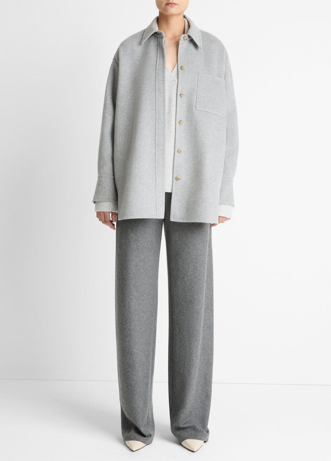 VINCE Quality - Double-Face Wool & Cashmere-Blend Shirt Jacket in Jackets