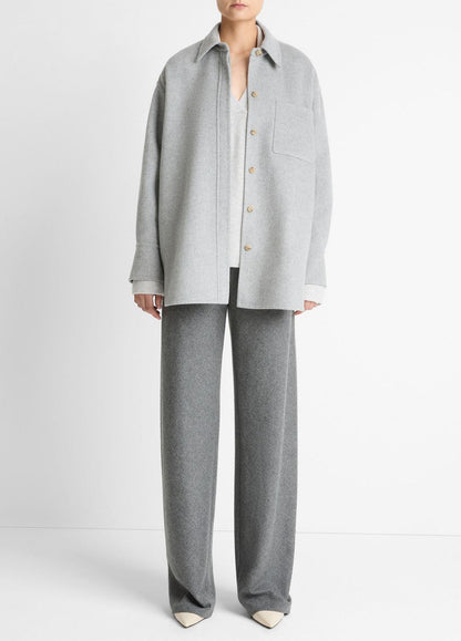 VINCE Quality - Double-Face Wool & Cashmere-Blend Shirt Jacket in Jackets
