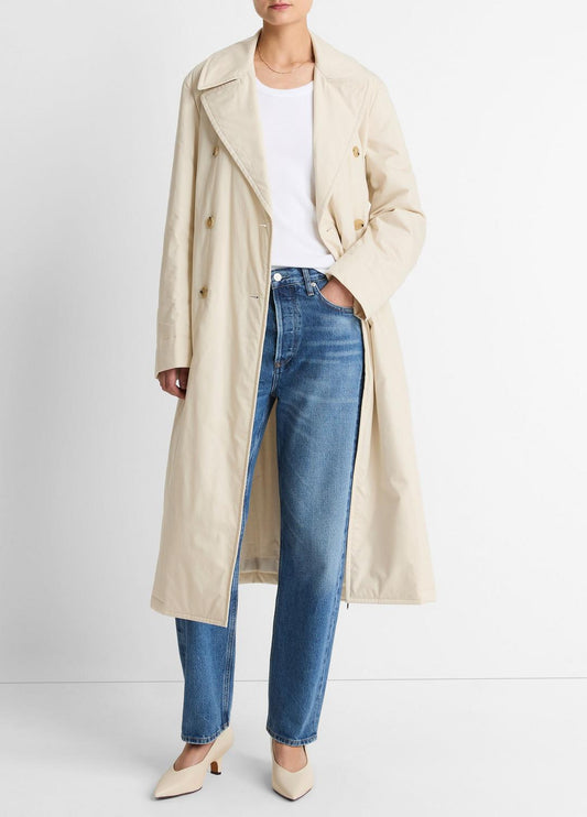VINCE Signature - Padded Cotton Long Coat in Coats