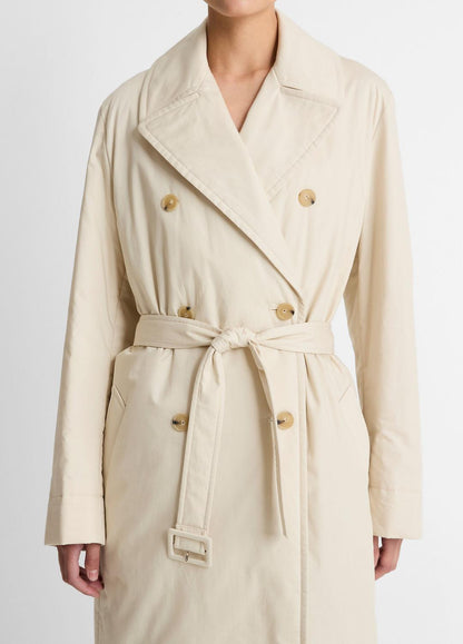 VINCE Signature - Padded Cotton Long Coat in Coats