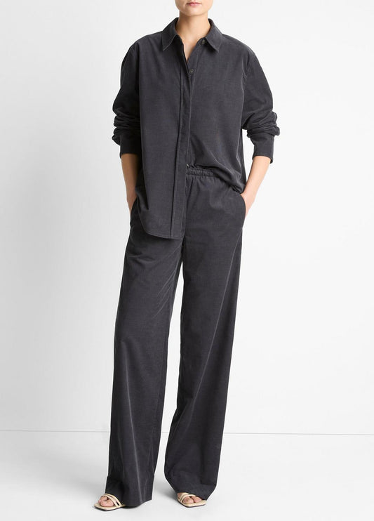 VINCE Great Value - Cotton Corduroy Pull-On Pant in Wide Leg