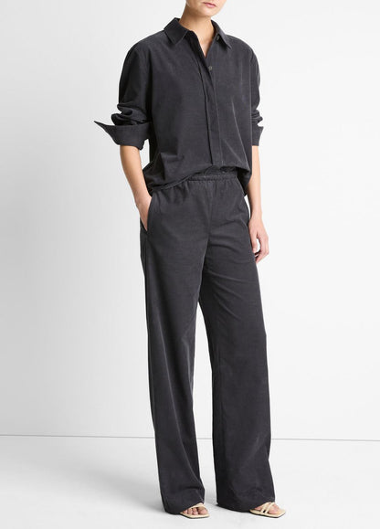 VINCE Great Value - Cotton Corduroy Pull-On Pant in Wide Leg