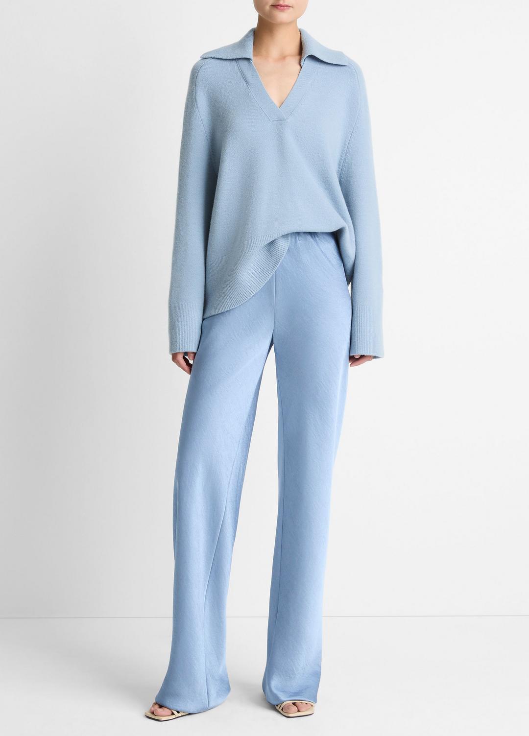 VINCE Smart Buy - Colette High-Rise Fluid Satin Bias Pant in Trousers
