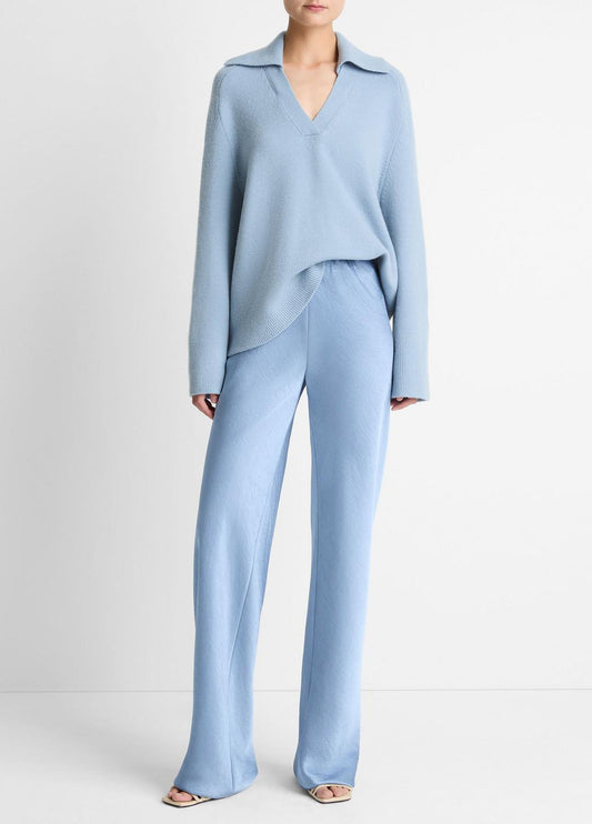VINCE Smart Buy - Colette High-Rise Fluid Satin Bias Pant in Trousers