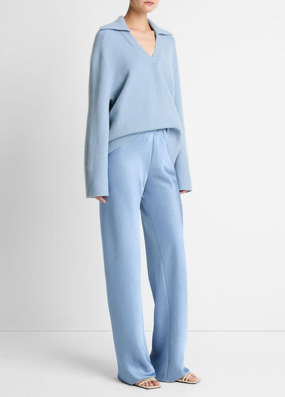 VINCE Smart Buy - Colette High-Rise Fluid Satin Bias Pant in Trousers