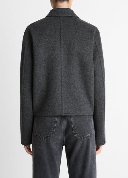 VINCE Classic - Wool & Cashmere-Blend Short Jacket in Jackets