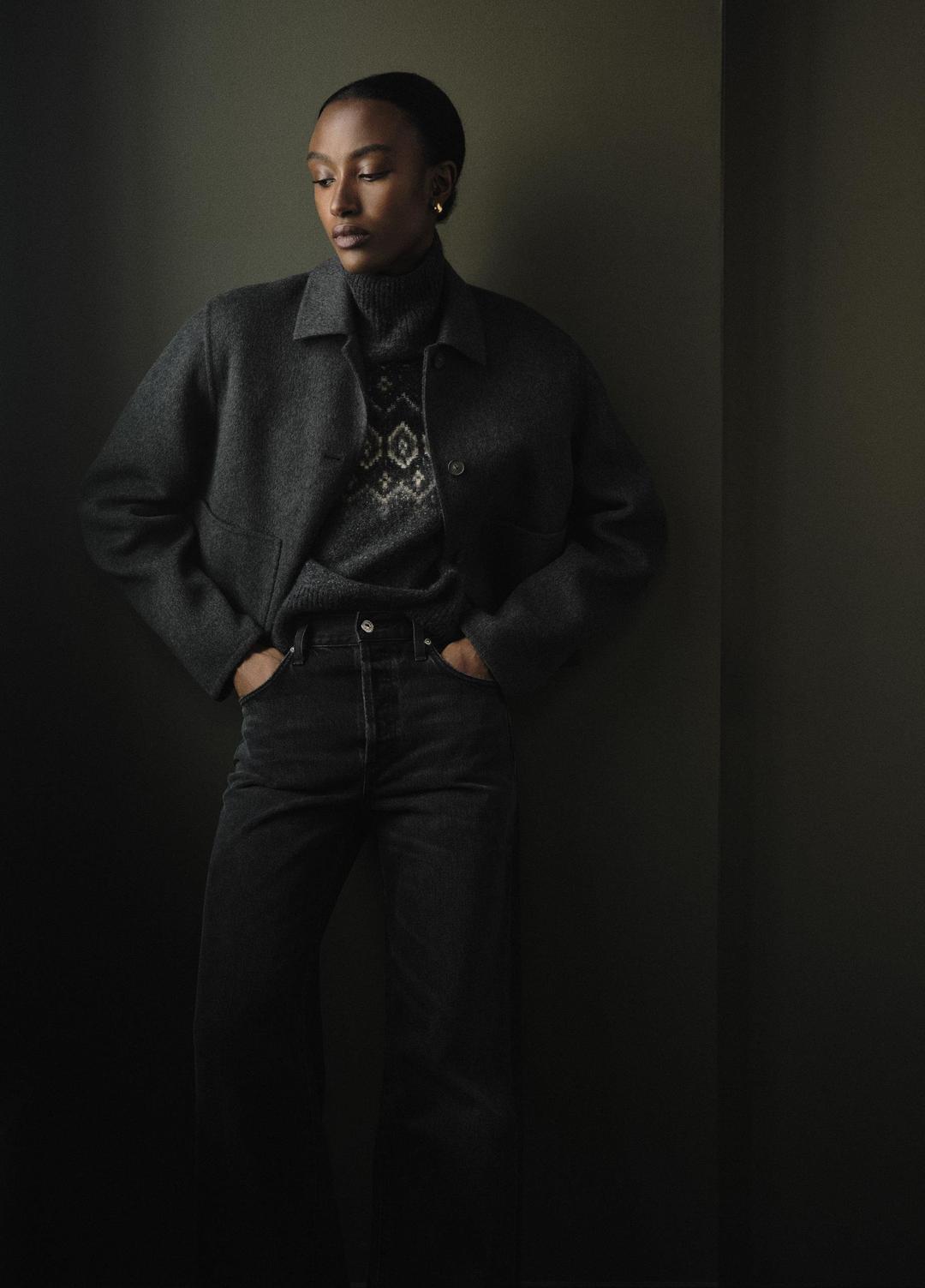 VINCE Classic - Wool & Cashmere-Blend Short Jacket in Jackets