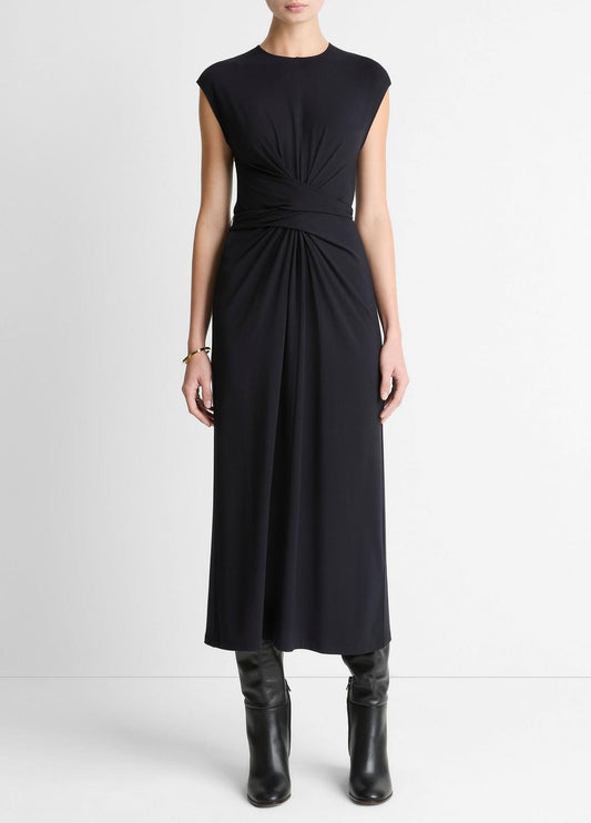 VINCE Exclusive - Jersey Wrap Midi Dress in Dresses