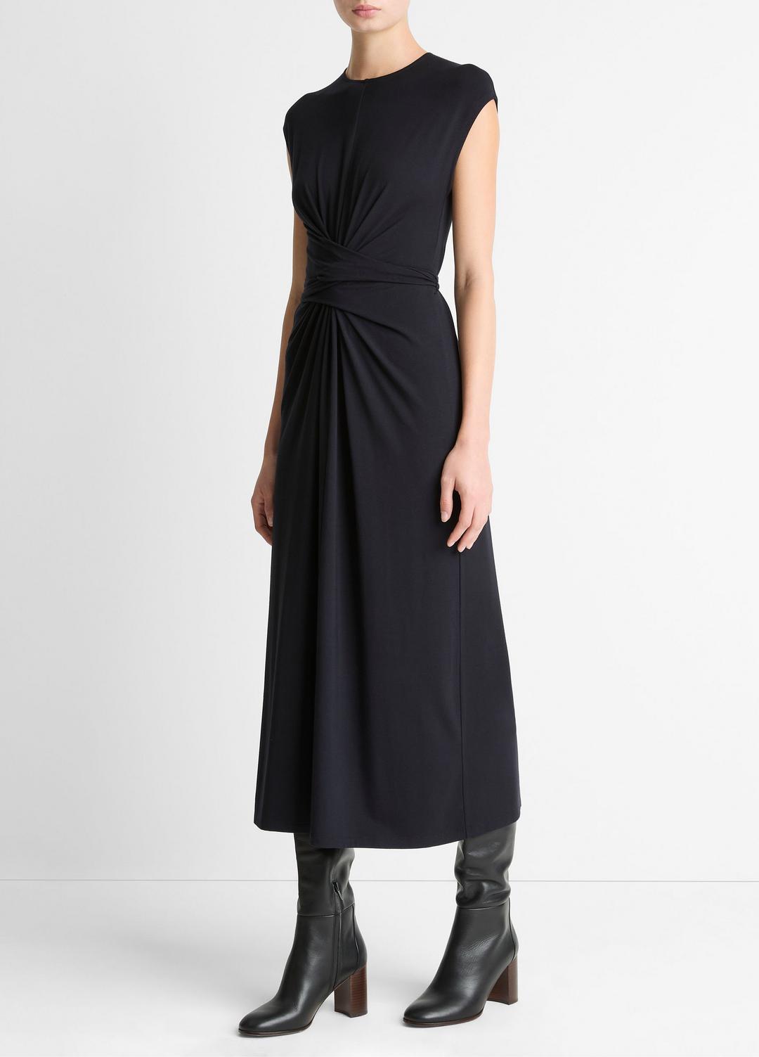 VINCE Exclusive - Jersey Wrap Midi Dress in Dresses