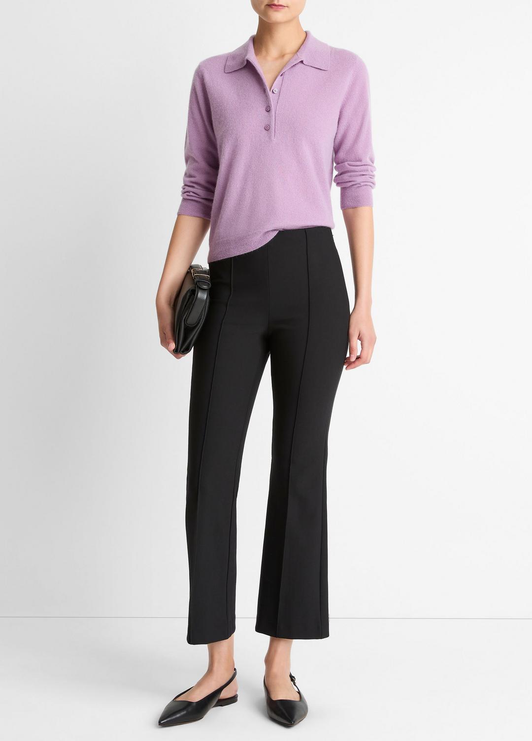 VINCE Featured - Cashmere-Silk Polo Sweater in Cashmere