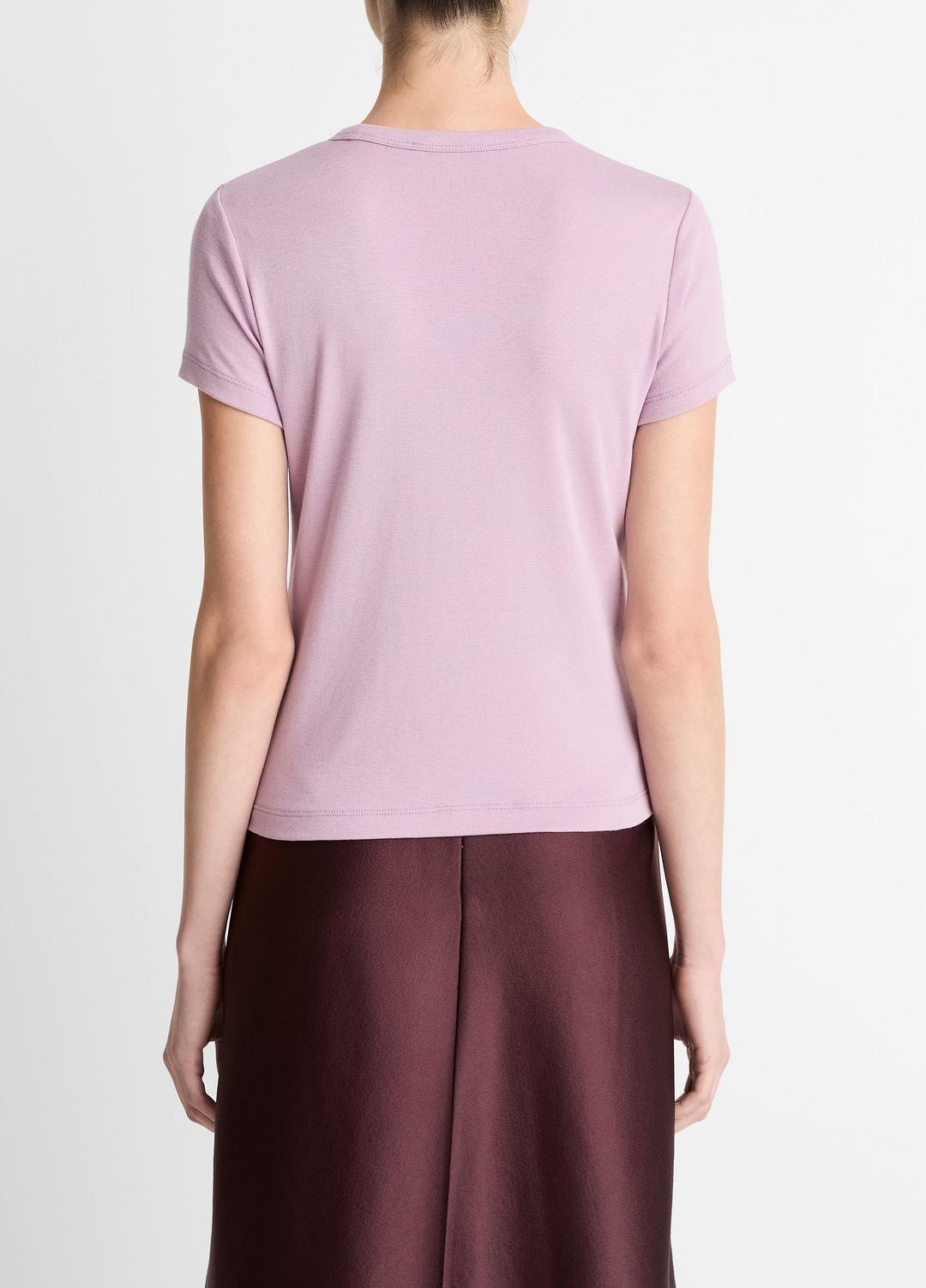 VINCE Great Value - Pima Cotton-Blend '90s Shrunken T-Shirt in Short Sleeve