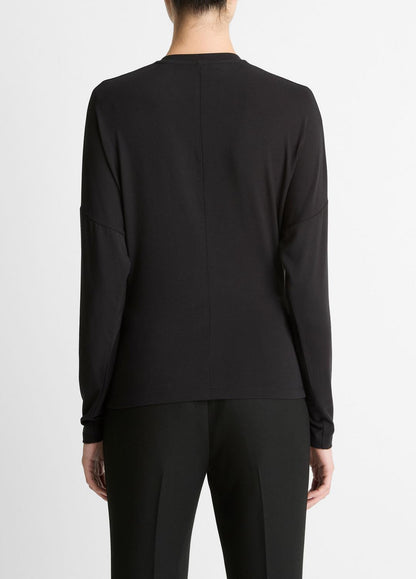 VINCE Discount - Fixed-Drape Long-Sleeve T-Shirt in Long Sleeve
