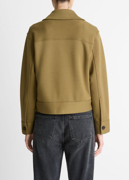 VINCE Sale - Double-Face Cropped Jacket in Jackets