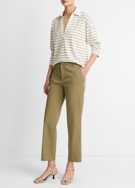 VINCE Best Price - Avery Mid-Rise Italian Stretch-Cotton Chino Pant in Trousers