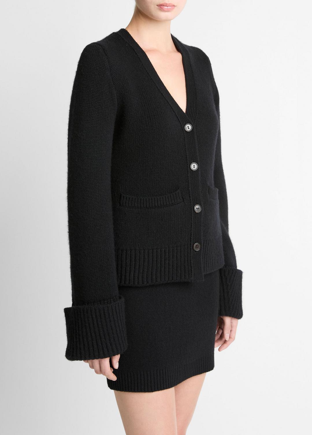 VINCE New - Double-Face Wool & Cashmere-Blend Cardigan in Cardigans