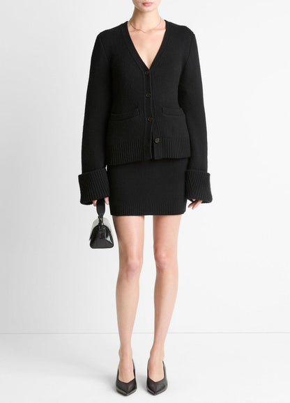 VINCE New - Double-Face Wool & Cashmere-Blend Cardigan in Cardigans